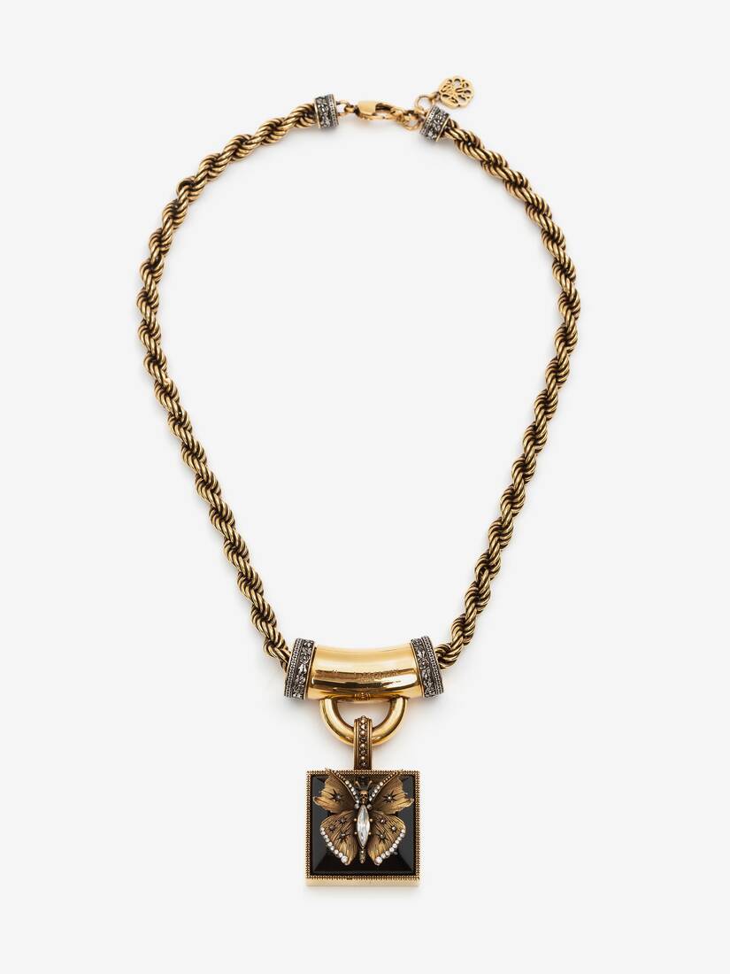 Collares Alexander McQueen Butterfly Mujer - Dorados - Mexico 840-LSCMQU